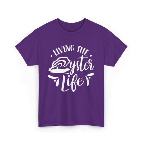 Living The Oyster Life Oyster T-Shirt - Purple