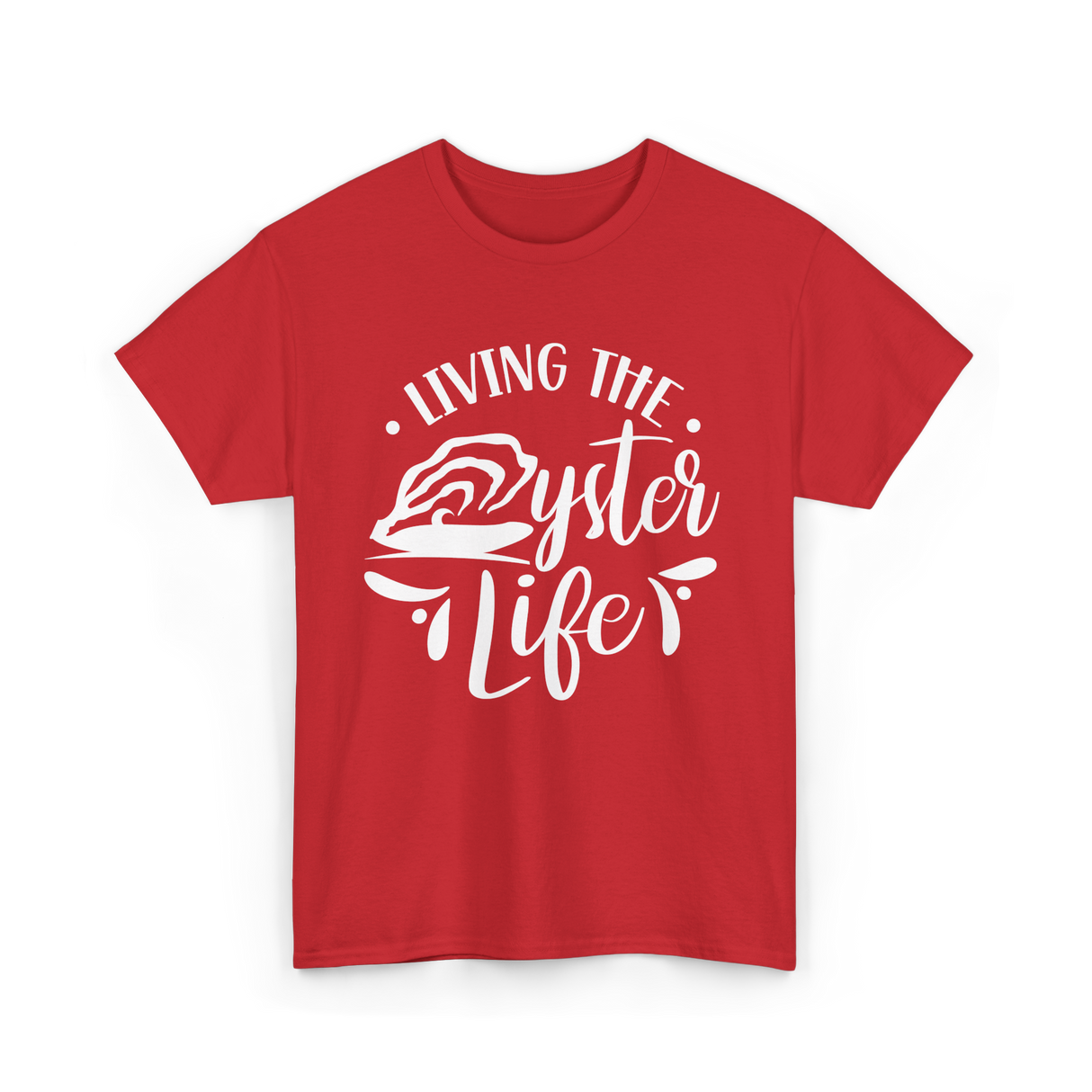 Living The Oyster Life Oyster T-Shirt - Red