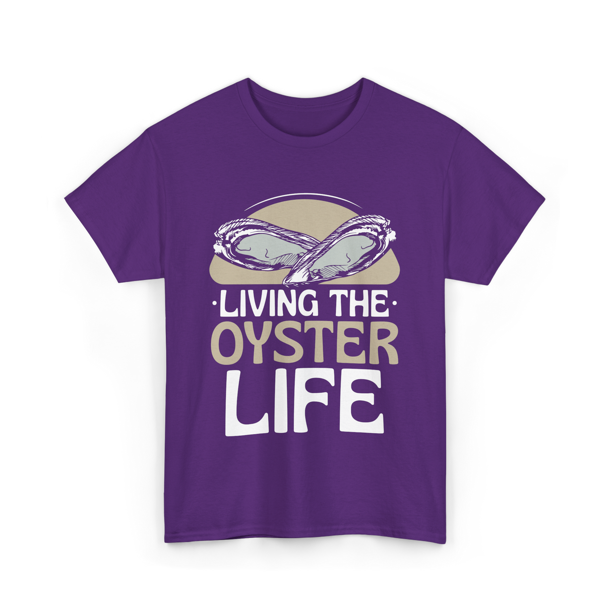 Living The Oyster Life Oyster T-Shirt - Purple