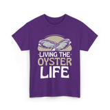 Living The Oyster Life Oyster T-Shirt - Purple