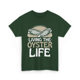 Living The Oyster Life Oyster T-Shirt - Forest Green