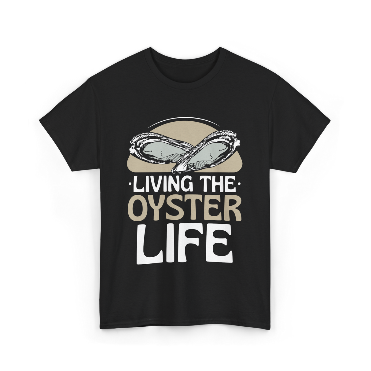 Living The Oyster Life Oyster T-Shirt - Black