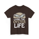 Living The Oyster Life Oyster T-Shirt - Dark Chocolate