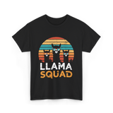 Llama Squad Llamas Fun T-Shirt - Black