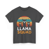 Llama Squad Llamas Fun T-Shirt - Dark Heather