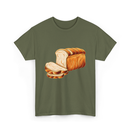 Loaf of Sliced Bread T-Shirt - Military Green