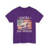 Local Egg Dealer Chicken Farmer T-Shirt - Purple