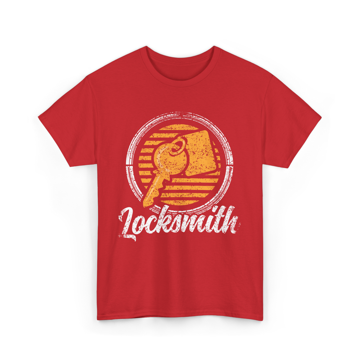 Locksmith Key Locksmithing Trade T-Shirt - Red