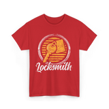 Locksmith Key Locksmithing Trade T-Shirt - Red