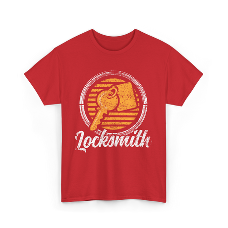 Locksmith Key Locksmithing Trade T-Shirt - Red