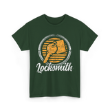 Locksmith Key Locksmithing Trade T-Shirt - Forest Green