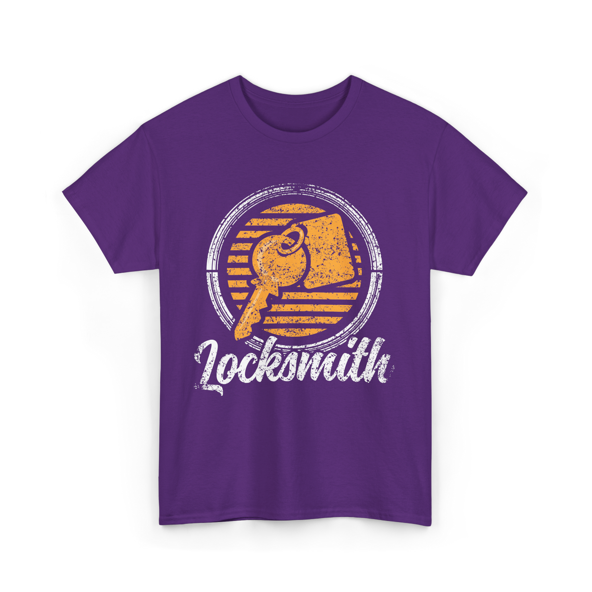 Locksmith Key Locksmithing Trade T-Shirt - Purple