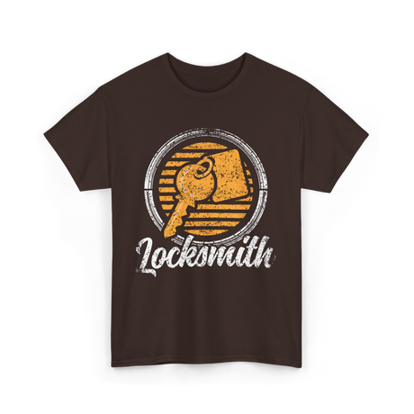 Locksmith Key Locksmithing Trade T-Shirt - Dark Chocolate