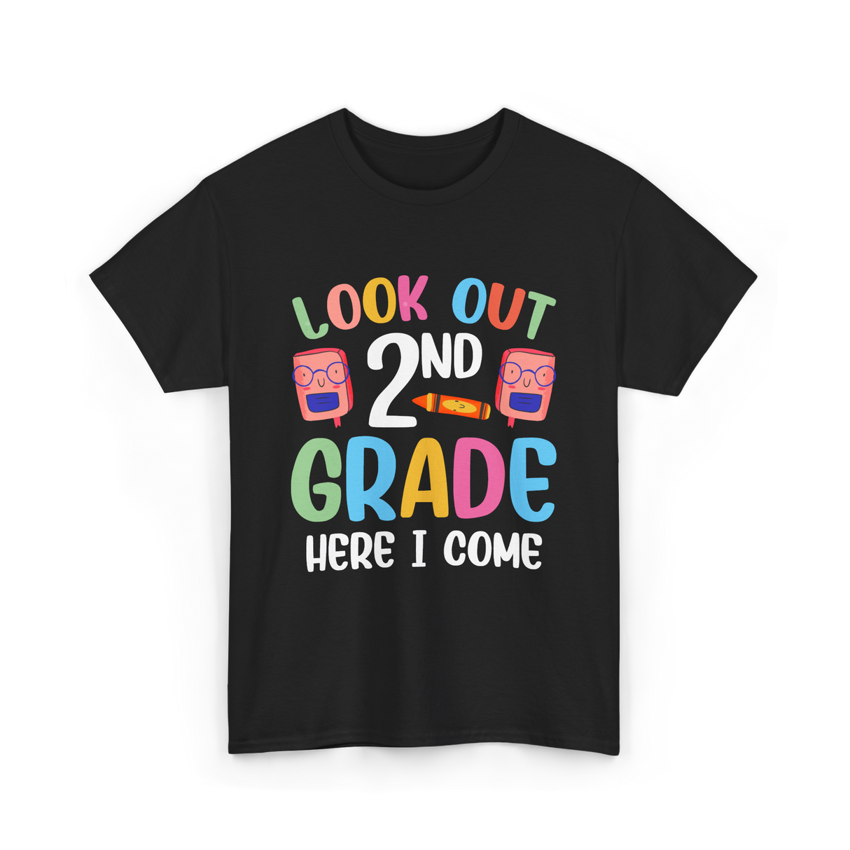 Look Out 2Nd Grade School T-Shirt - Black