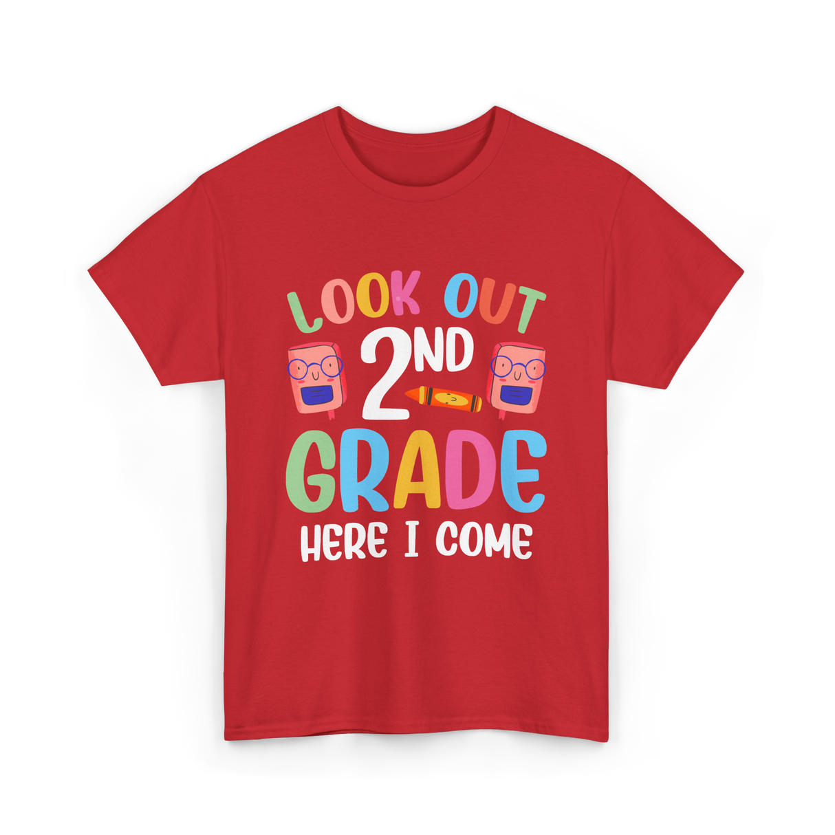 Look Out 2Nd Grade School T-Shirt - Red