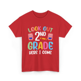 Look Out 2Nd Grade School T-Shirt - Red