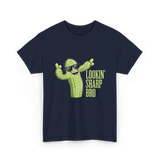 Lookin Sharp Bro Cactus T-Shirt - Navy