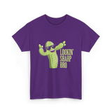 Lookin Sharp Bro Cactus T-Shirt - Purple