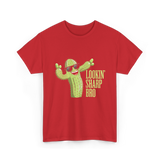 Lookin Sharp Bro Cactus T-Shirt - Red