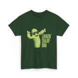 Lookin Sharp Bro Cactus T-Shirt - Forest Green