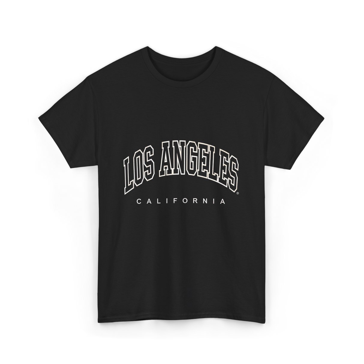 Los Angeles California City Life T-Shirt - Black