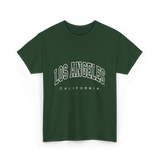 Los Angeles California City Life T-Shirt - Forest Green