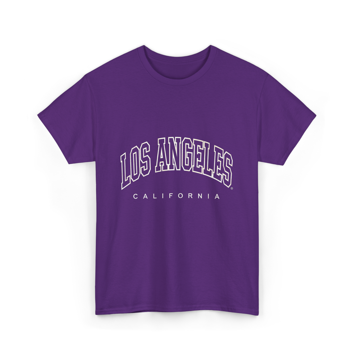 Los Angeles California City Life T-Shirt - Purple