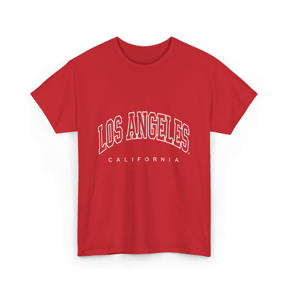 Los Angeles California City Life T-Shirt - Red