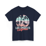 Los Angeles California Travel California T-Shirt - Navy