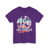 Los Angeles California Travel California T-Shirt - Purple