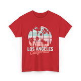 Los Angeles California Travel California T-Shirt - Red