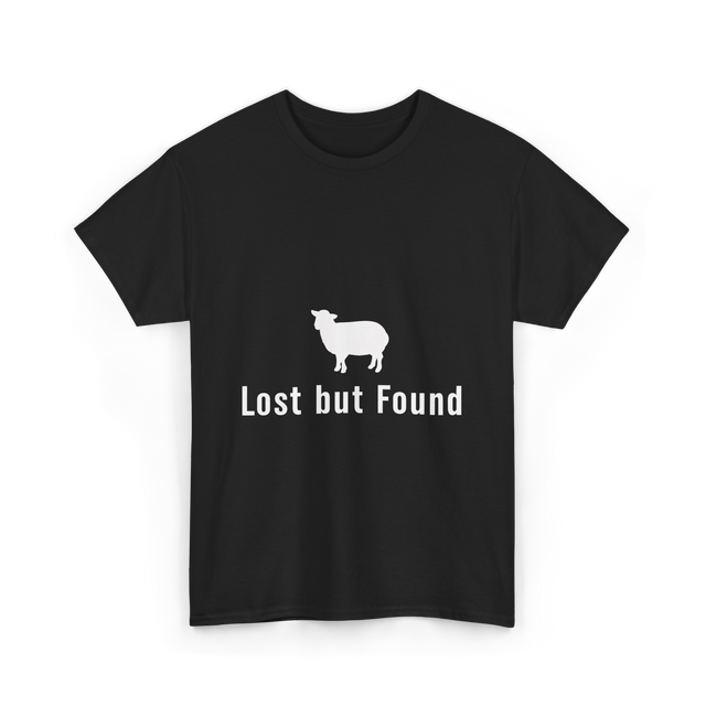 Lost but Found Christian Faith T-Shirt - Black