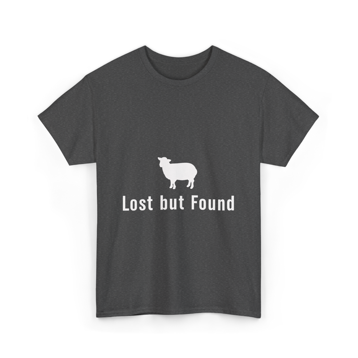 Lost but Found Christian Faith T-Shirt - Dark Heather