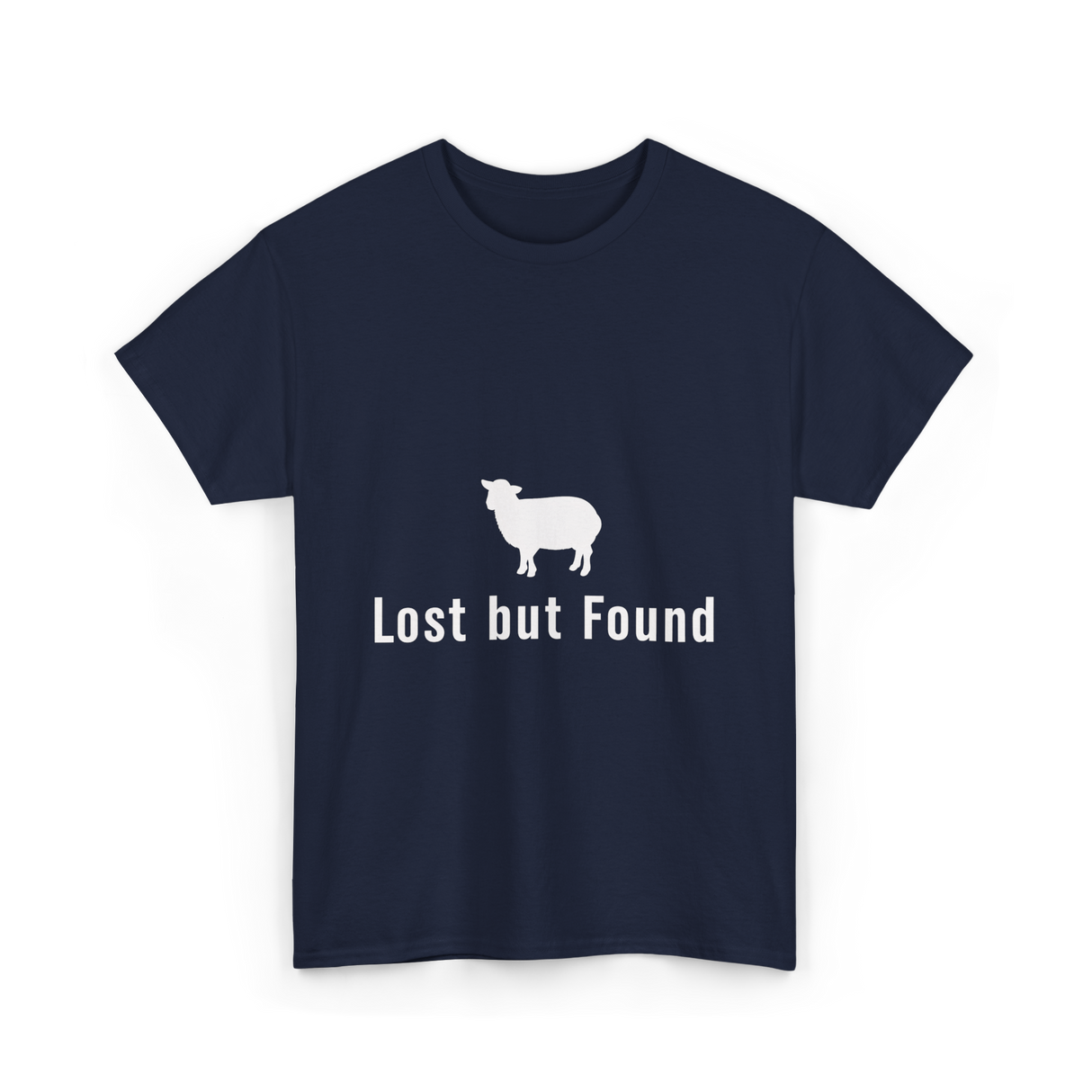 Lost but Found Christian Faith T-Shirt - Navy