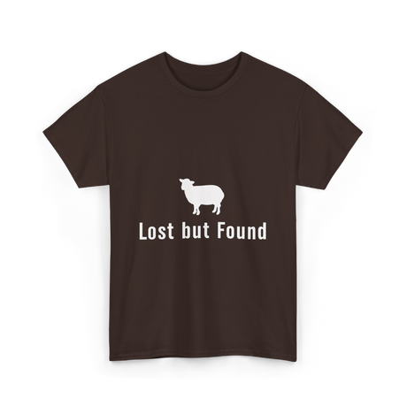 Lost but Found Christian Faith T-Shirt - Dark Chocolate