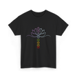 Lotus Flower Chakra Meditation Spiritual T-Shirt - Black