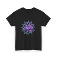 Lotus Flower Sacred Geometry Meditation T-Shirt - Black