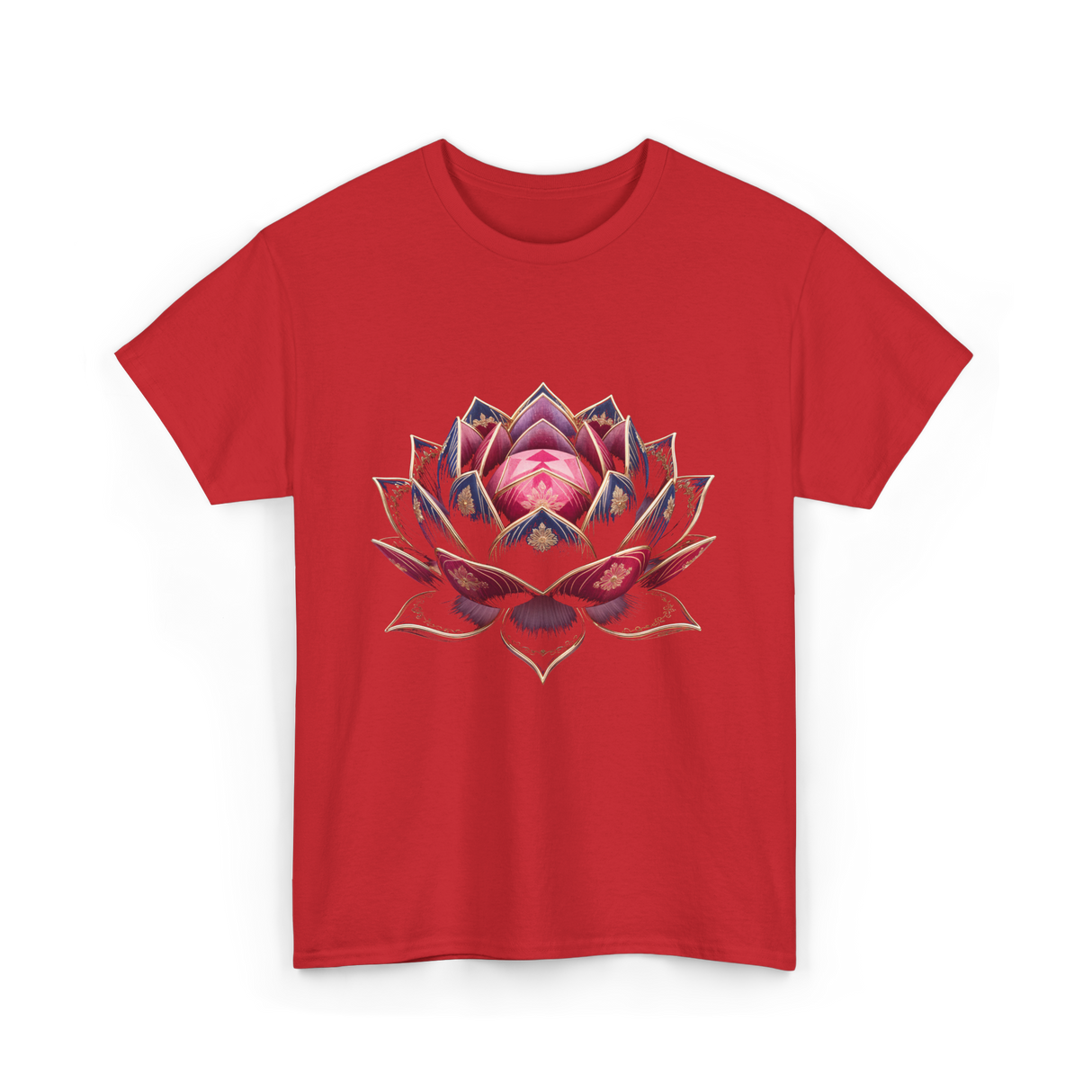 Lotus Flower Zen Buddhism Yoga T-Shirt - Red