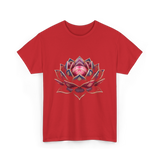 Lotus Flower Zen Buddhism Yoga T-Shirt - Red