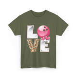 Love Bowling Bowler T-Shirt - Military Green