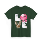 Love Bowling Bowler T-Shirt - Forest Green