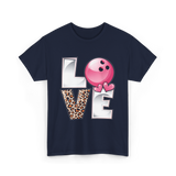 Love Bowling Bowler T-Shirt - Navy