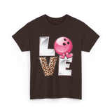 Love Bowling Bowler T-Shirt - Dark Chocolate