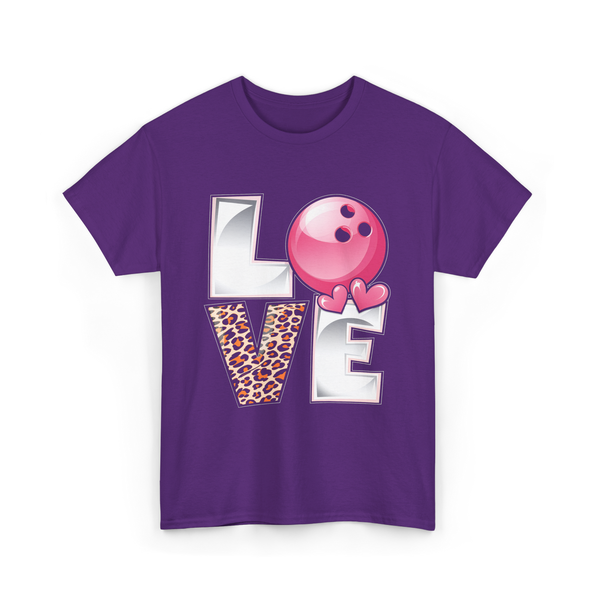 Love Bowling Bowler T-Shirt - Purple