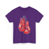 Love Boxing Gloves Boxer T-Shirt - Purple