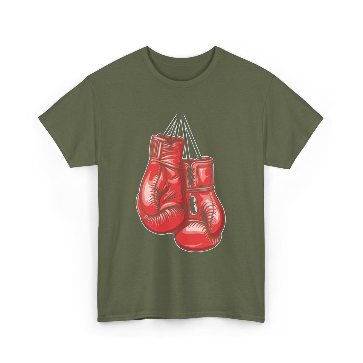 Love Boxing Gloves Boxer T-Shirt - Military Green