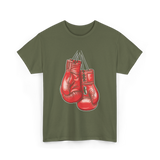 Love Boxing Gloves Boxer T-Shirt - Military Green