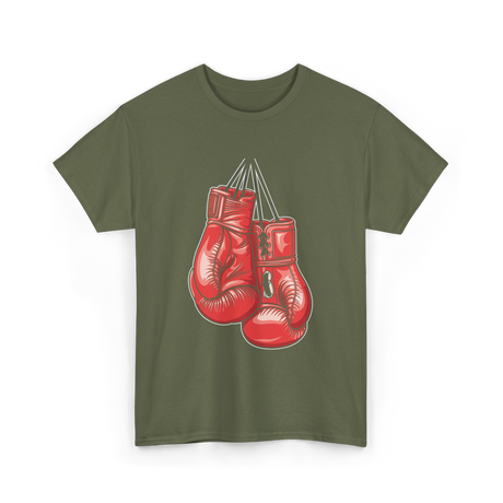 Love Boxing Gloves Boxer T-Shirt - Military Green