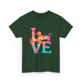 Love Dog Dachshund Lover T-Shirt - Forest Green