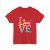 Love Dog Dachshund Lover T-Shirt - Red